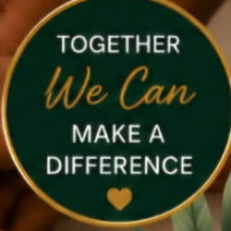 Round badge reading Together We Can Make A Difference