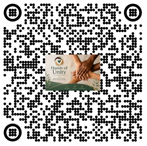 Donation QR code, scan with your phone to give to Hands of Unity